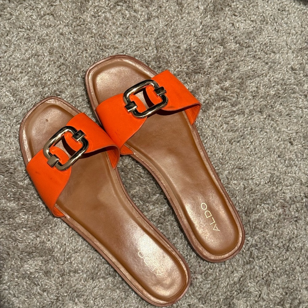 Aldo Orange Sandals Vibrant Style